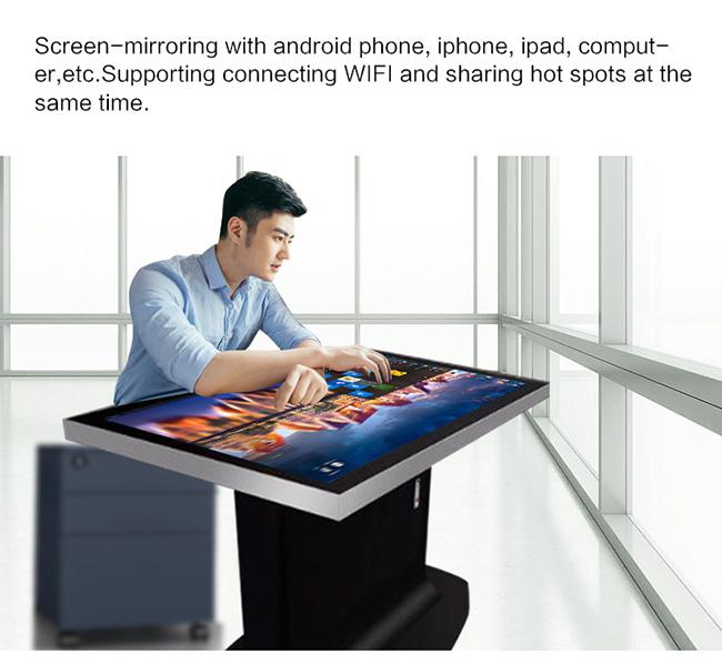 Έξυπνος αφής οθόνης πίνακας οθόνης επιτραπέζιας LCD πολυ αφής τραπεζάκι σαλονιού αδιάβροχος διαλογικός εσωτερικός