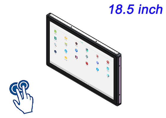 18.5 ιντσών Android Touch Embedded Monitor για εξοπλισμό γυμναστικής, οθόνες καθοδήγησης, περίπτερα μεταφορών και συστήματα ψυχαγωγίας