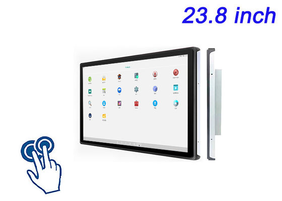 23.8 ιντσών ενσωματωμένη οθόνη αφής Android για εφαρμογές φιλοξενίας, μηχανές CNC, πίνακες ελέγχου εφοδιαστικής και ψηφιακή σήμανση