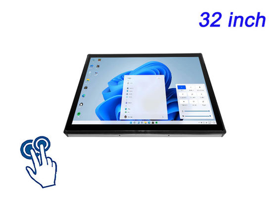 32 ιντσών ενσωματωμένη οθόνη Windows Touch για αίθουσες ελέγχου, οθόνες εφοδιαστικής, συστήματα παρακολούθησης και διεπαφές δημόσιων μεταφορών