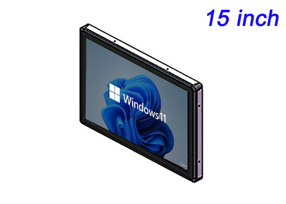 15-ιντσών ενσωματωμένη οθόνη Windows για οθόνες μεταφοράς, συστήματα ασφαλείας, εργασίες αποθήκης και μηχανές πώλησης