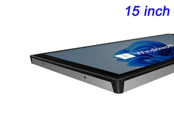 15-ιντσών ενσωματωμένη οθόνη Windows για οθόνες μεταφοράς, συστήματα ασφαλείας, εργασίες αποθήκης και μηχανές πώλησης