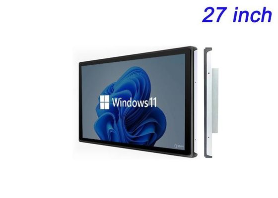 27 ιντσών ενσωματωμένη οθόνη Windows για ψηφιακή διαφήμιση, προβολές εμπορικών εκθέσεων, πίνακες ελέγχου εφοδιαστικών υπηρεσιών και αίθουσες διοίκησης