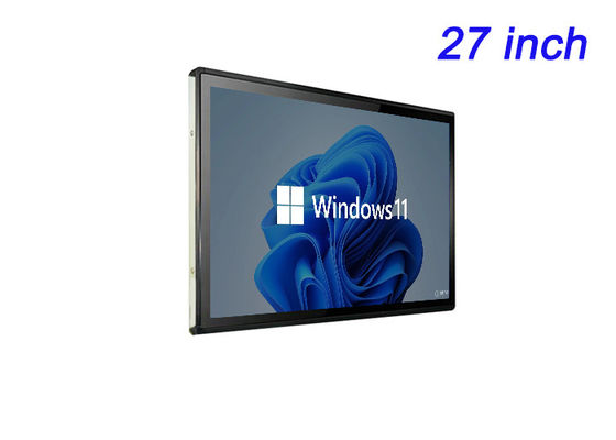 27 ιντσών ενσωματωμένη οθόνη Windows για ψηφιακή διαφήμιση, προβολές εμπορικών εκθέσεων, πίνακες ελέγχου εφοδιαστικών υπηρεσιών και αίθουσες διοίκησης
