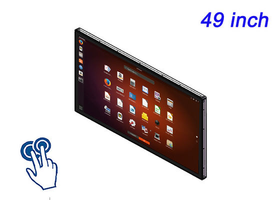 49 ιντσών Linux Touch Embedded Display για ψηφιακή σήμανση, εταιρικές λύσεις συναντήσεων, παρακολούθηση εγκαταστάσεων και ταμπλό μεταφορών