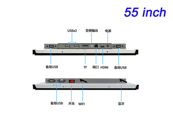 55 ιντσών Linux Touch Embedded Screen για διαφημίσεις λιανικής πώλησης υψηλού επιπέδου, κέντρα διοίκησης, διεπαφές μουσείων και λύσεις παιχνιδιών Immersive
