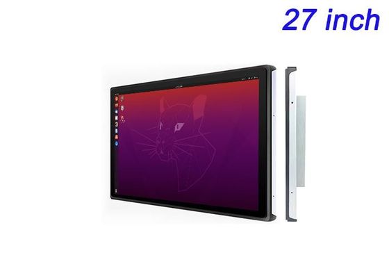27 ιντσών ενσωματωμένη οθόνη Linux για οθόνες λιανικής πώλησης μεγάλης κλίμακας, εταιρικές διεπαφές, συστήματα δημόσιων μεταφορών και παρακολούθηση ασφαλείας