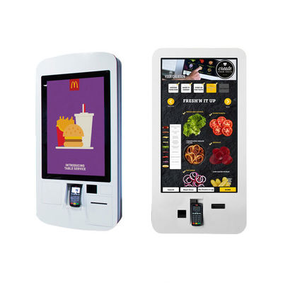 Έξυπνο ψηφιακό περίπτερο συστημάτων σηματοδότησης εστιατορίων, ψηφιακό σύστημα σηματοδότησης πληρωμής LCD με τον εκτυπωτή και ανιχνευτής