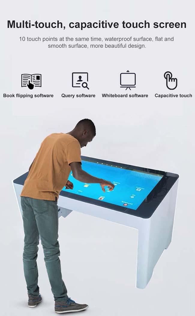43 ίντσας νέα σχεδίου LCD οθόνη επιτραπέζιας διαλογική αφής τσαγιού οθονών επαφής ψηφιακή